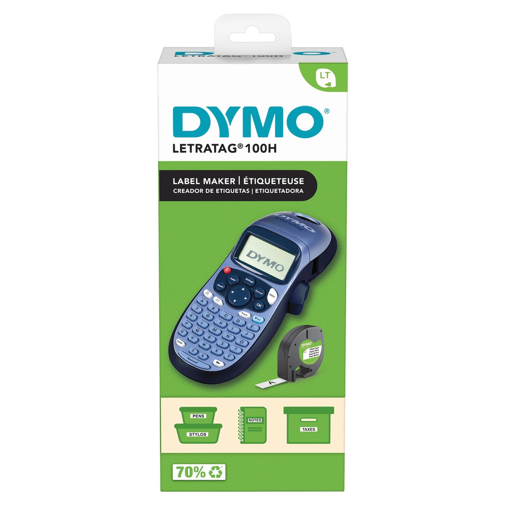 [2174576] Labelprinter Dymo LetraTag 100H abc 12mm blauw