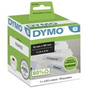 Etiket Dymo LabelWriter hangmap 12x50 wit