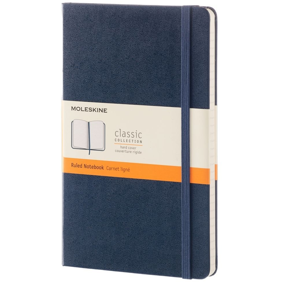 [QP060B20] Notitieboek Moleskine large 130x210 ln hc sapph bl