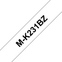 Labeltape Brother Ptouch MK231 12mm wit