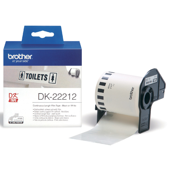 [DK22212] Etiket Brother DK22212 doorlopend 62mm 15m wit