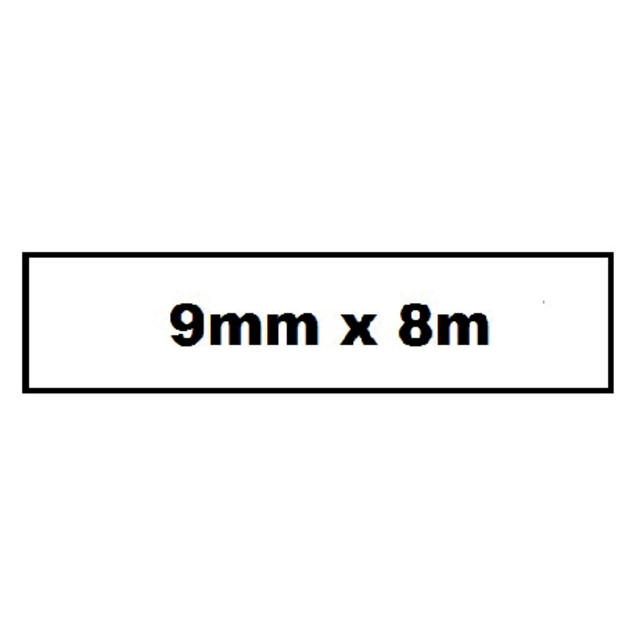 [Q221] Labeltape Quantore Tze-221 9mmx8m zw/wt