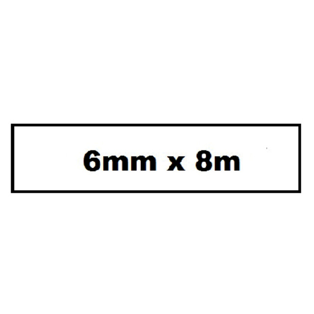 [Q211] Labeltape Quantore Tze-211 6mmx8m zw/wt
