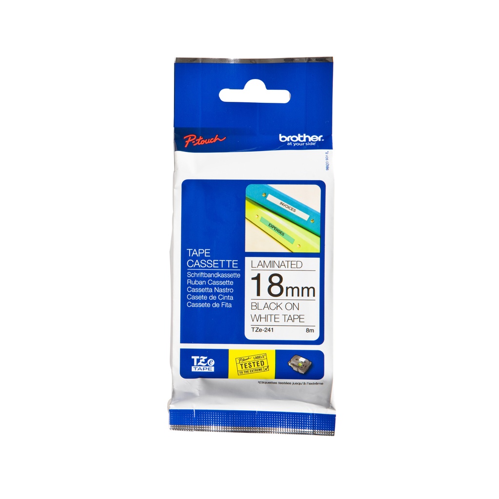 [TZE241] Labeltape Brother Ptouch TZe241 18mm wit