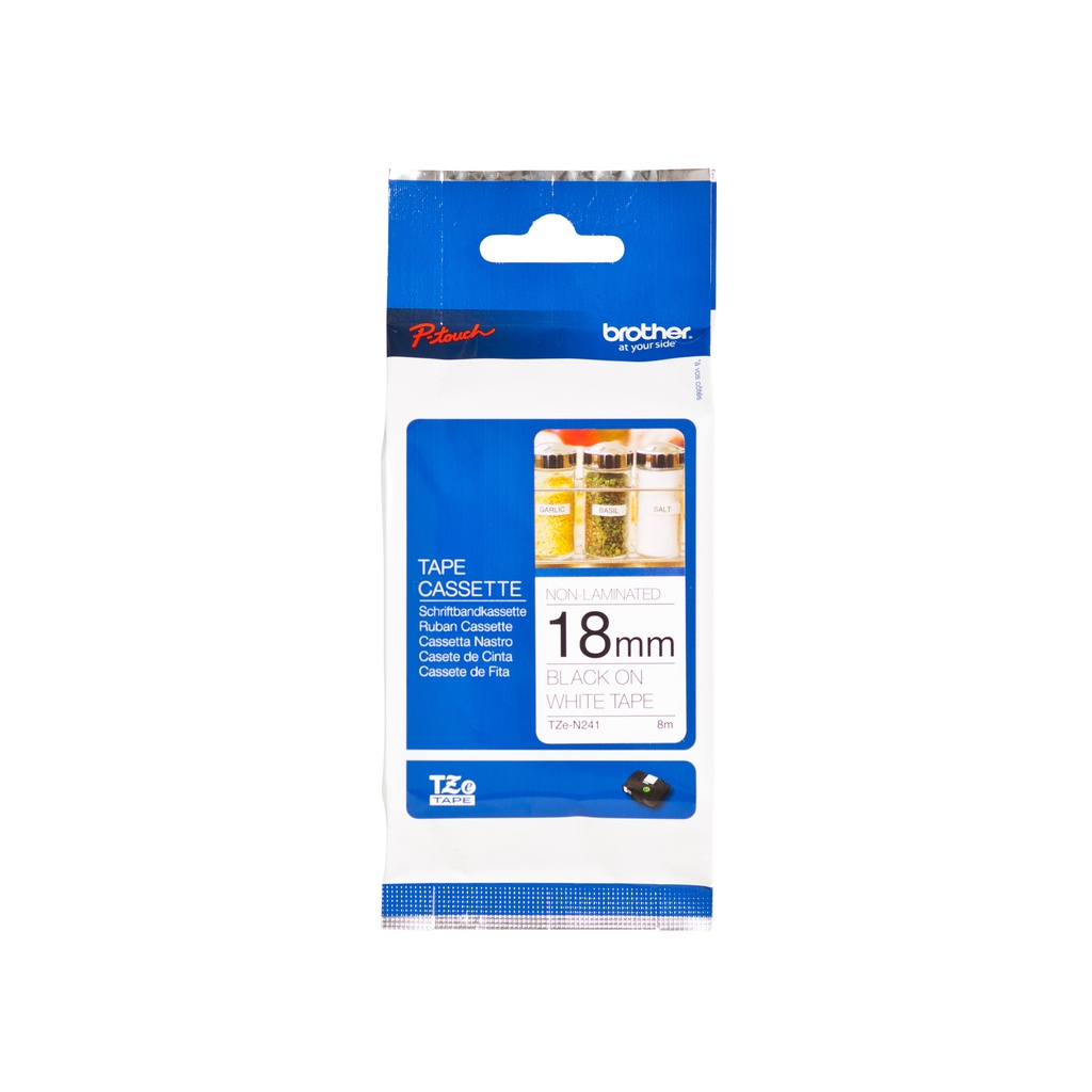 [TZEN241] Labeltape Brother Ptouch TZeN241 18mm wit
