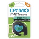 Labeltape Dymo LetraTag plastic 12mm groen