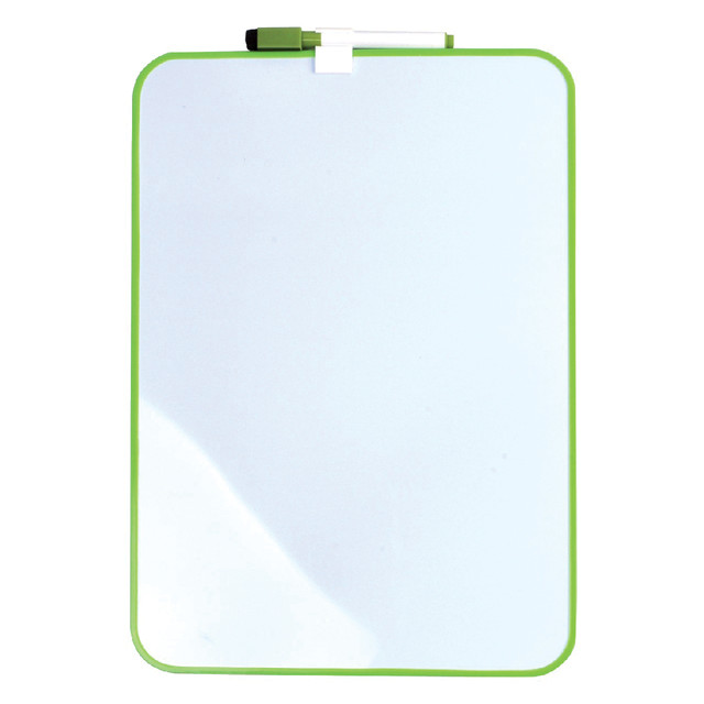 Whiteboard Desq 24x34cm + marker groen profiel