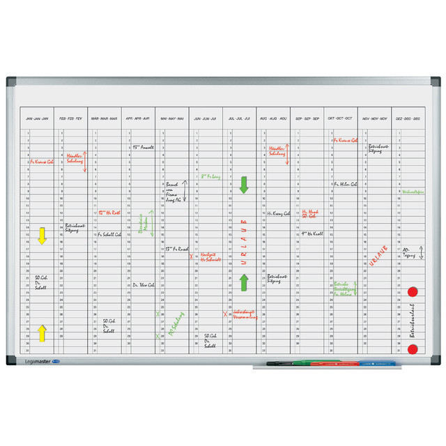 [7-412000] Planner jaar Legamaster prem verticaal 60x90cm