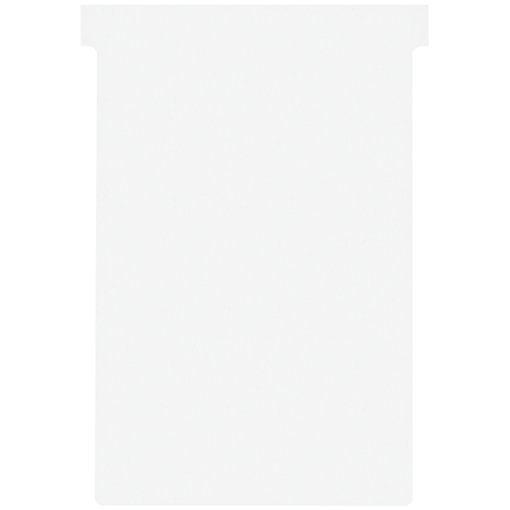 T-kaart Nobo nr.4 112mm wit 100 stuks