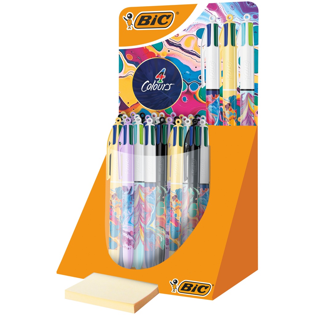 Balpen Bic 4kleuren M Hydro ass