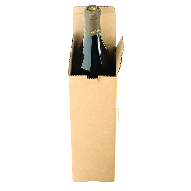 [1000041] Verzenddoos fles IEZZY karton bruin