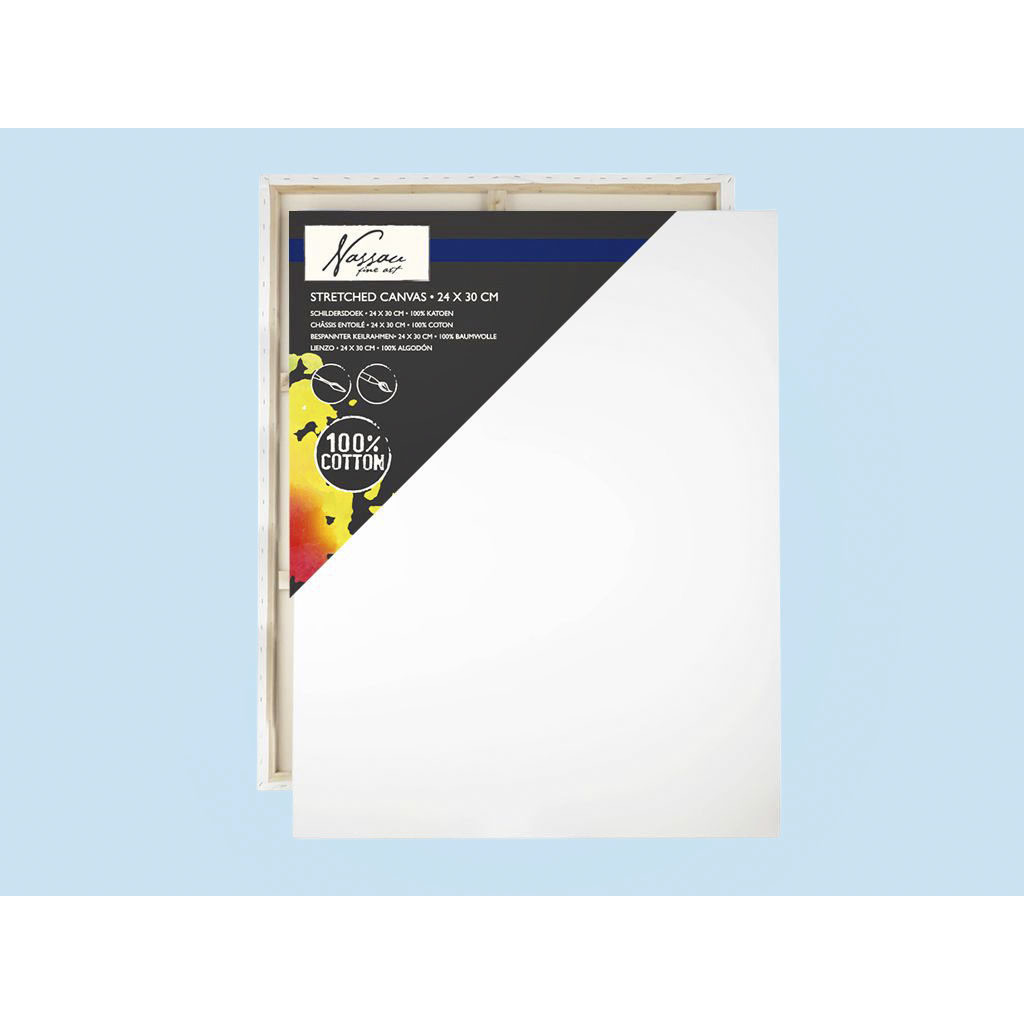 [AR1002/GE] Canvas Nassau fine art 24x30cm 100 procent katoen