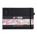 Schetsboek Sakura 80 witte vellen 210x148mm zwart