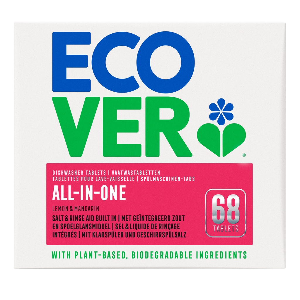 [4006016] Vaatwastabletten Ecover All In One 68 stuks