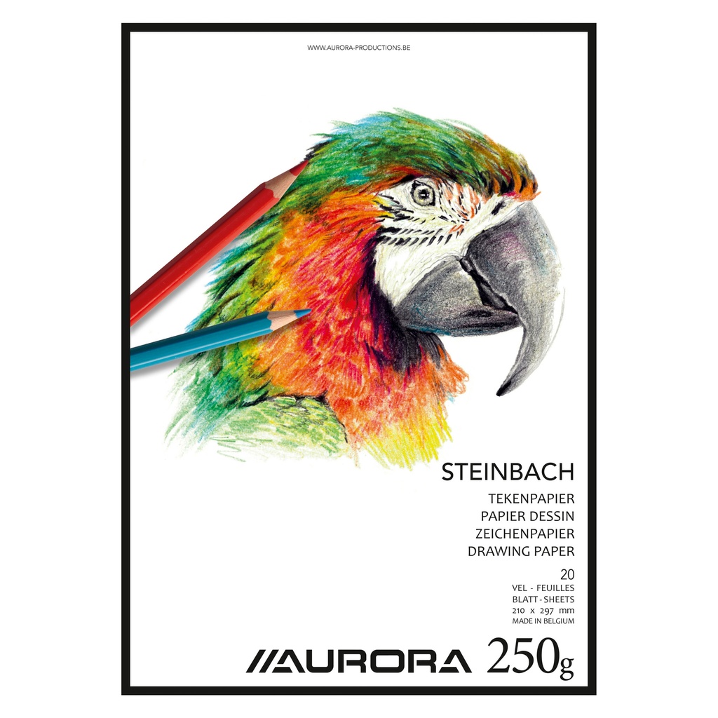 [BL17] Tekenblok Aurora A4 20 vel 250gr Steinbach