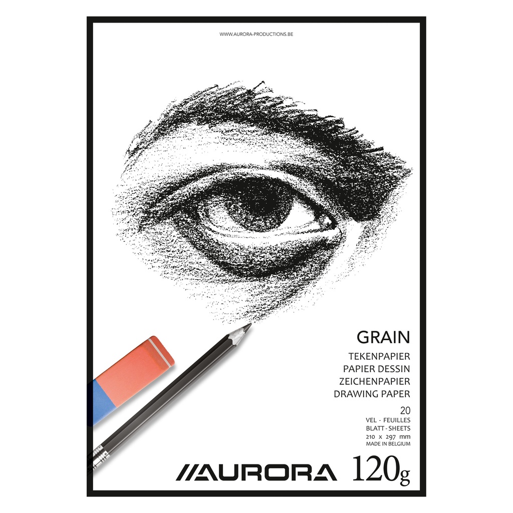 [BL5] Tekenblok Aurora A4 20 vel 120gr Grain