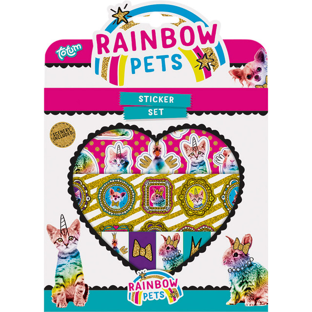 [079106] Stickerset Totum Rainbow Pets