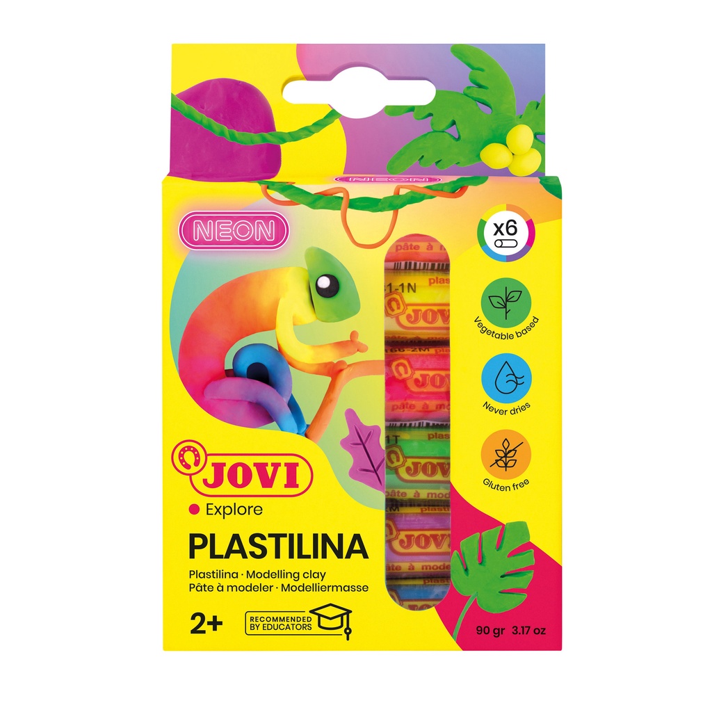 Boetseerklei Jovi 15gr neon kleuren