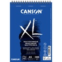Mixed mediapapier Canson XL Textured 300gr A5 wit