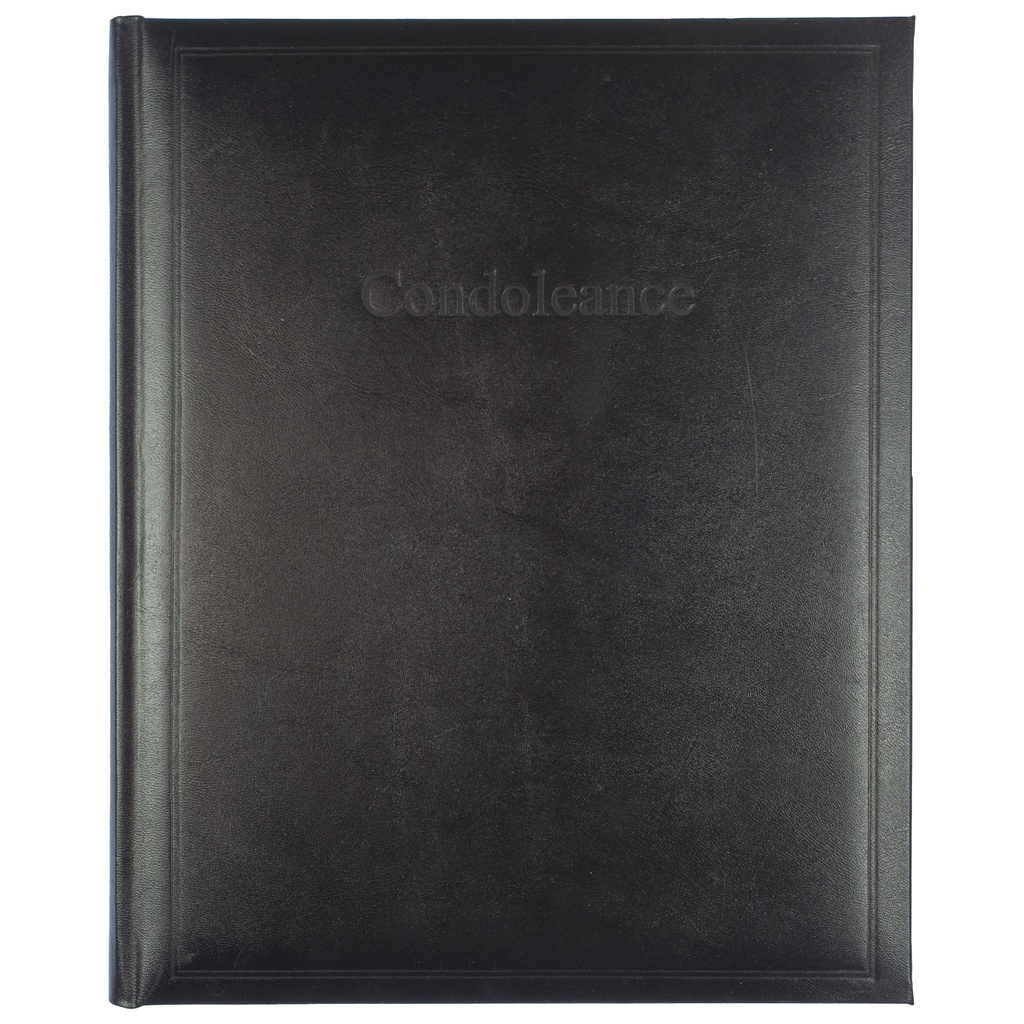 [K-6630] Condoleancealbum Kangaro 260x210mm zwart
