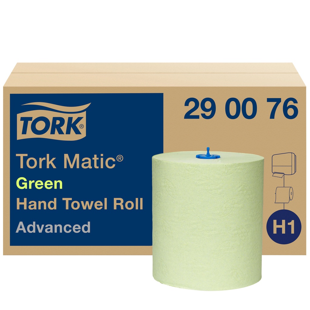 [290076] Handdoekrol Tork H1 Advanced 2laags 150m groen