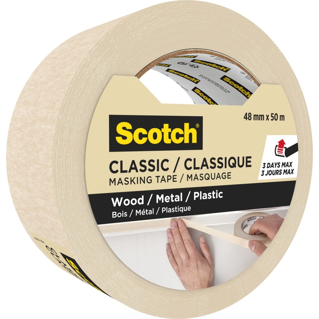 Afplaktape Scotch Classic 48mmx50m beige