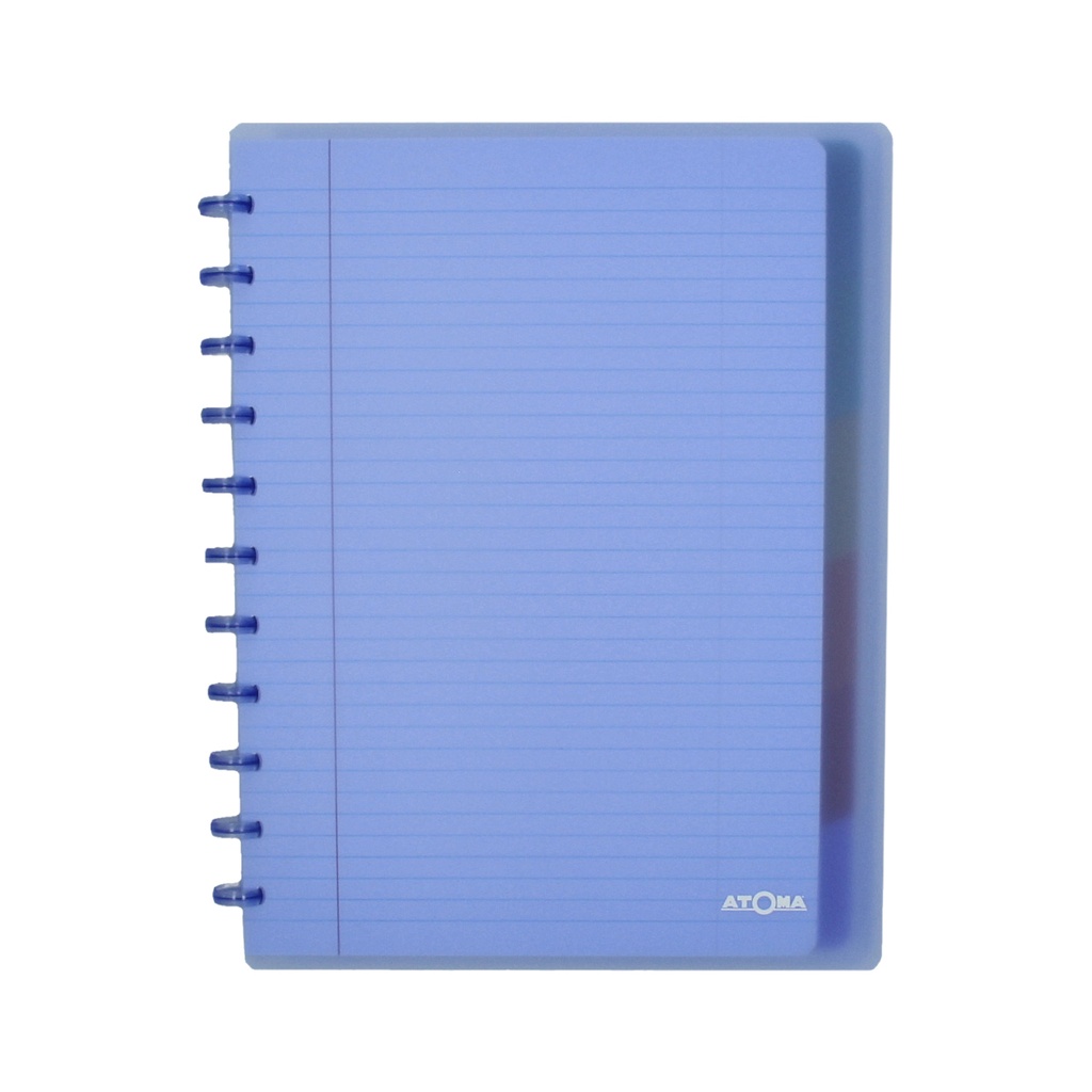Schrift Atoma A4+ lijn 120blz 90gr PP transp ass