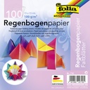 Vouwblaadjes Folia 100gr 15x15cm 100v regenboog