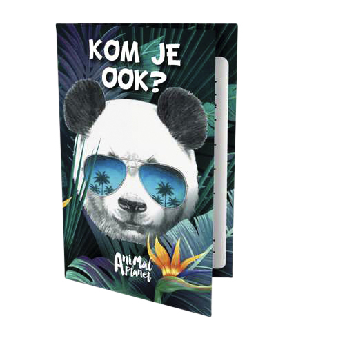 [8712048313319] Uitnodigingen Panda 13.5x9cm