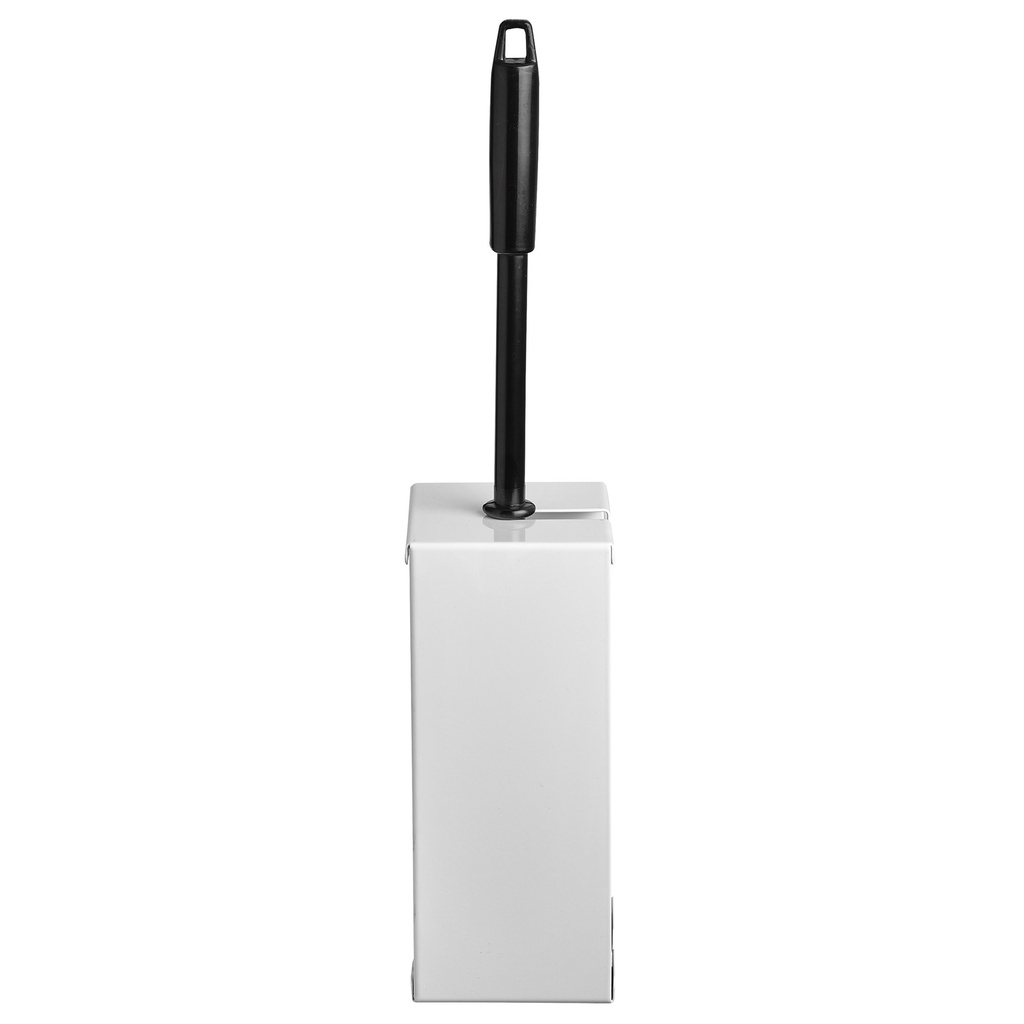 [448901] Toiletborstelset Quartzline rvs wit
