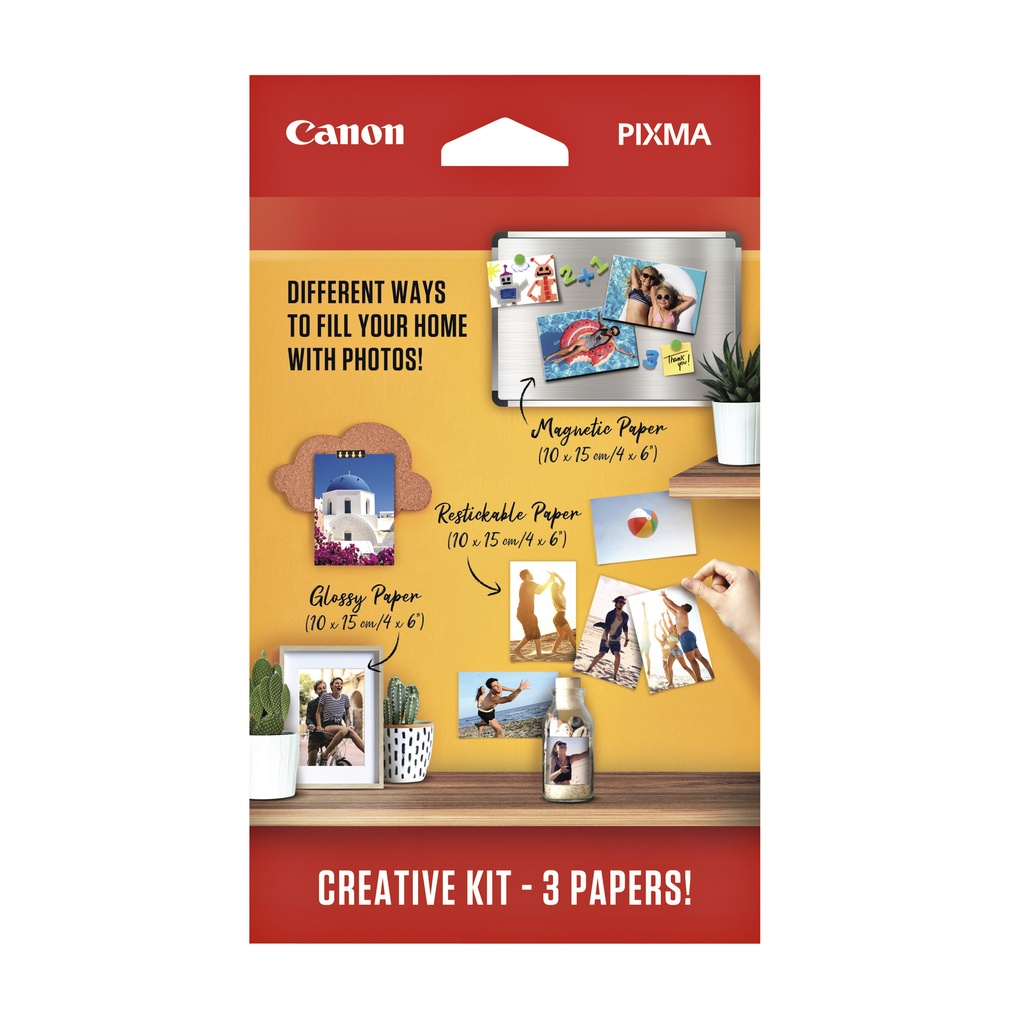 [3634C003] Fotopapier Canon creatieve kit 3 soorten