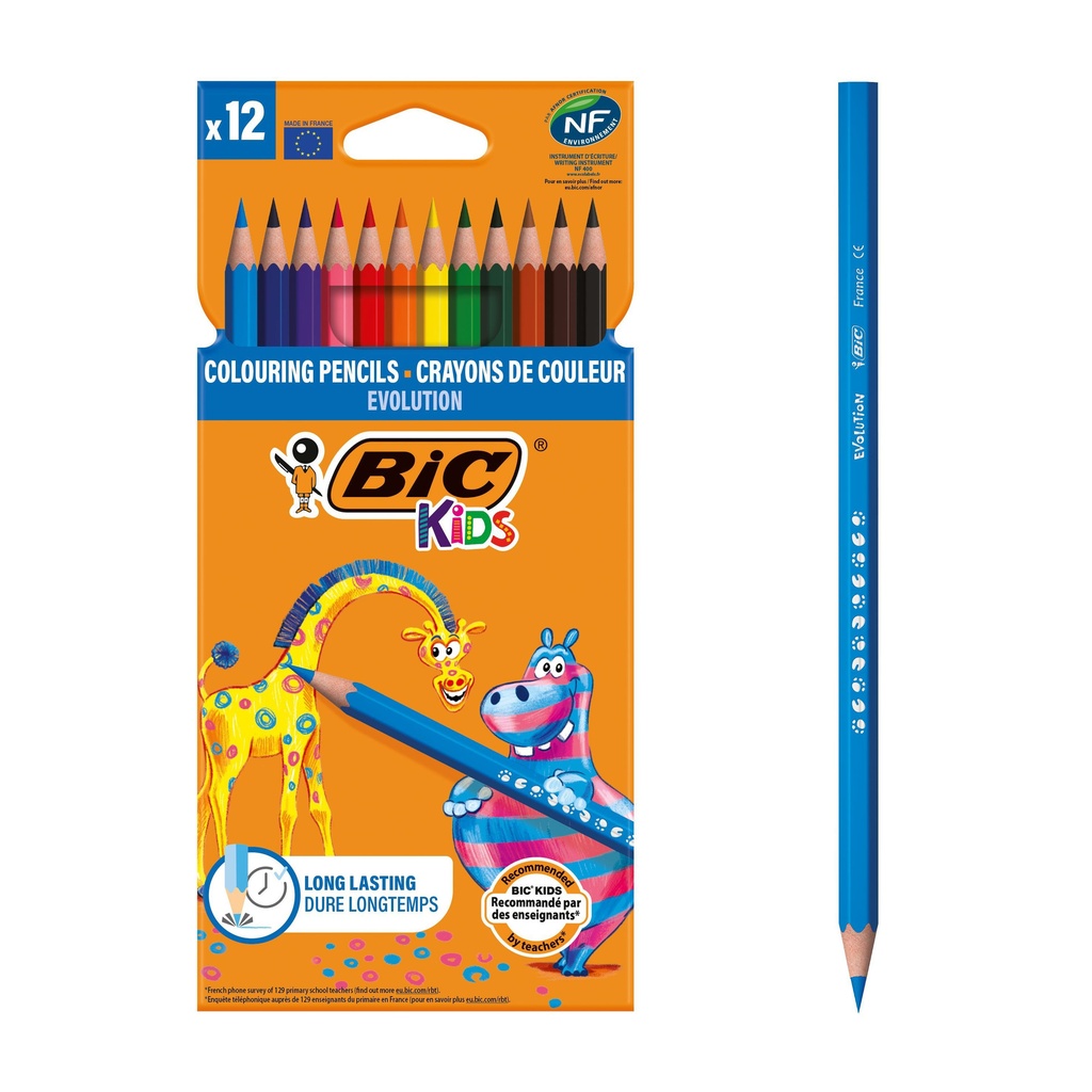[374] Kleurpotlood BicKids Evolution assorti