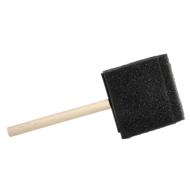[A10501 #4 - 12 PCS] Foambrush Conda 3 75 mm 12 stuks hout