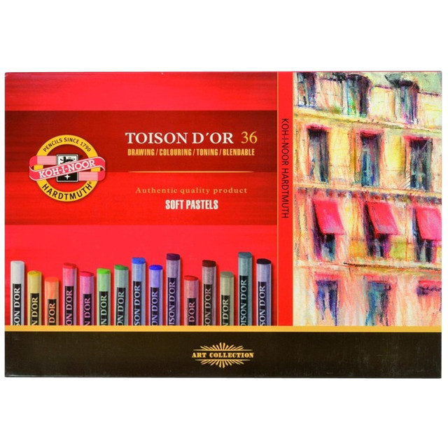 [8515036005KS] Pastelkrijt Koh I Noor Toison 8515 rond 36st ass
