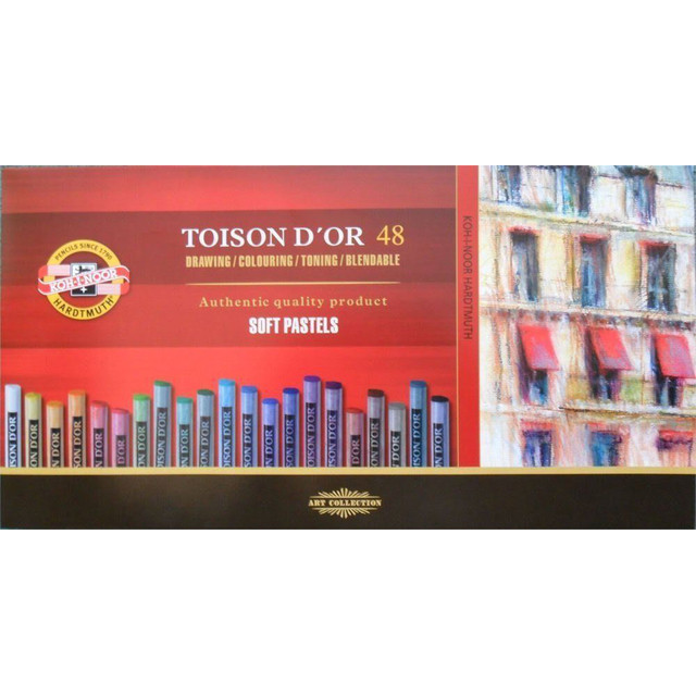 [8516048005KS] Pastelkrijt Koh I Noor Toison 8516 rond 48 st ass
