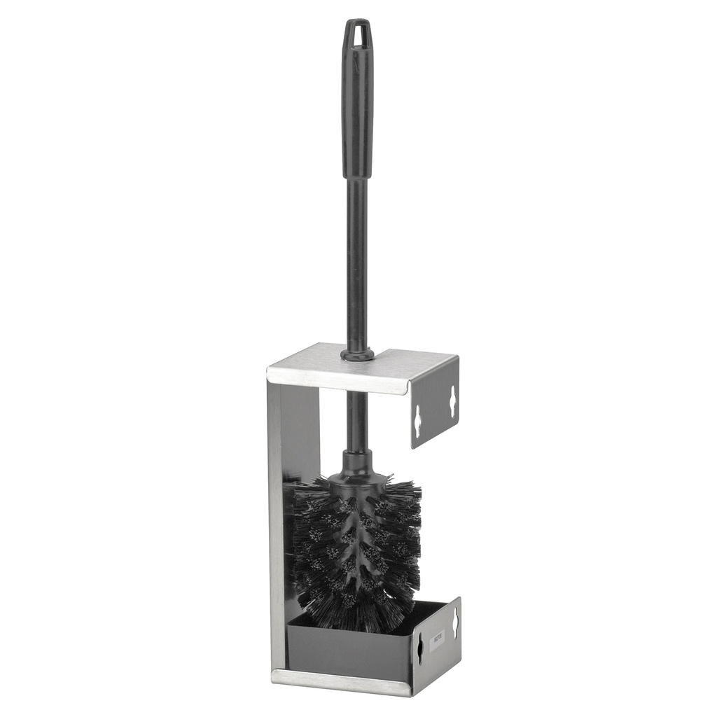 [P3400226] Toiletborstelset Quartzline rvs zilver