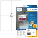 Etiket HERMA 4697 105x148mm A4 weerbestendig wit