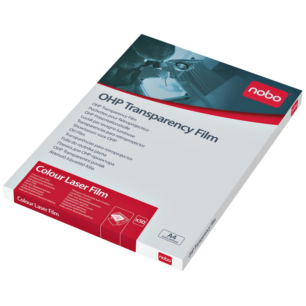[33638782] Transparant Nobo voor kleurenlaserprinter A4