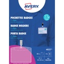 Badge Avery met clip 4822 60x90mm insteekkaarten