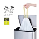 Afvalzak EKO MDPE type E trekb 55x70cm 25-35L wit
