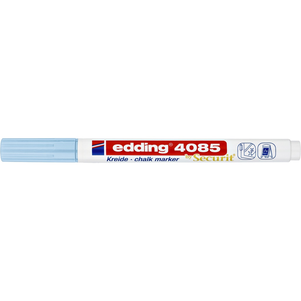 Krijtstift edding 4085 rond 1-2mm pastel blauw