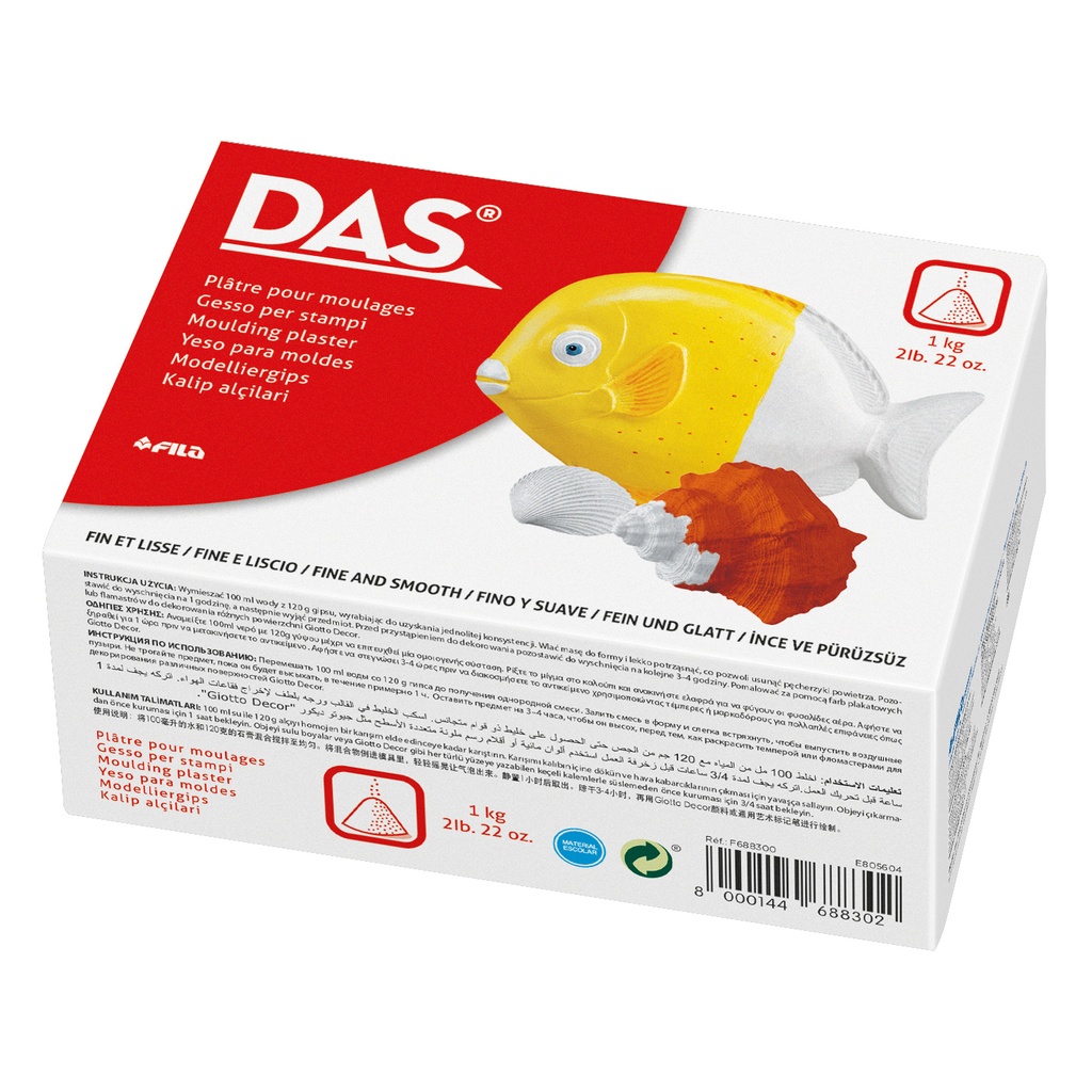 [F688300] Gipspoeder DAS 1000 gram wit