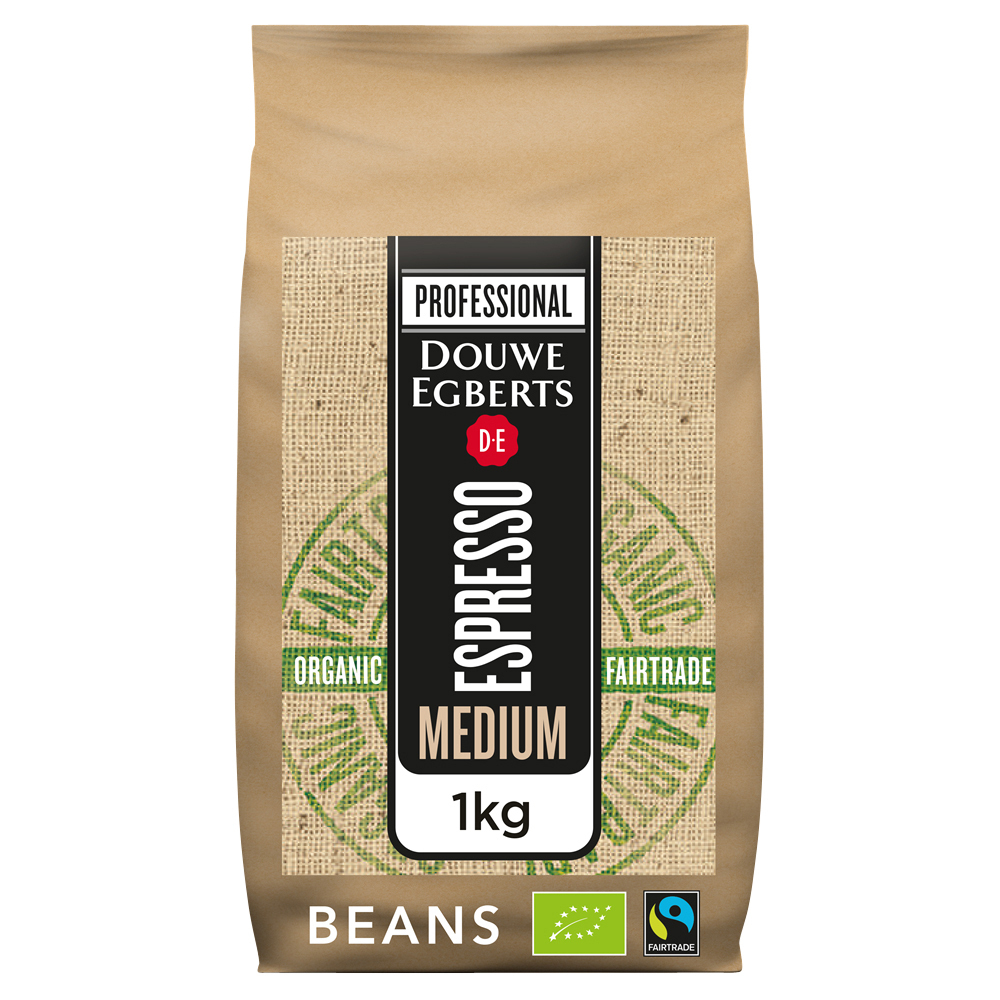 [4091500] Koffie Douwe Egberts espresso bonen med Org Fair