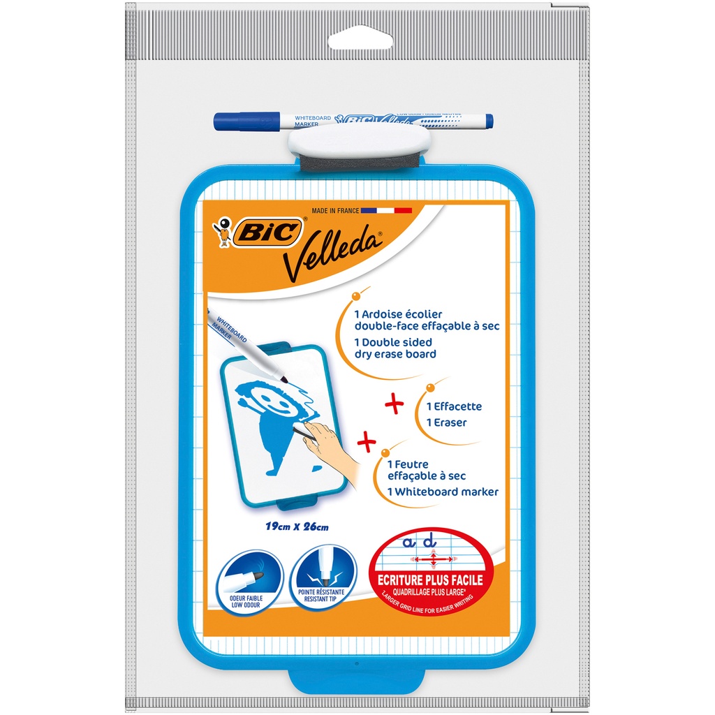 [841360] Whiteboard Bic 19x26cm met stift en wisser