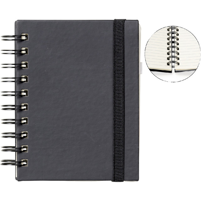 [011454] Notitieboek Quantore A6 sp lijn 192pg 80gr zwart