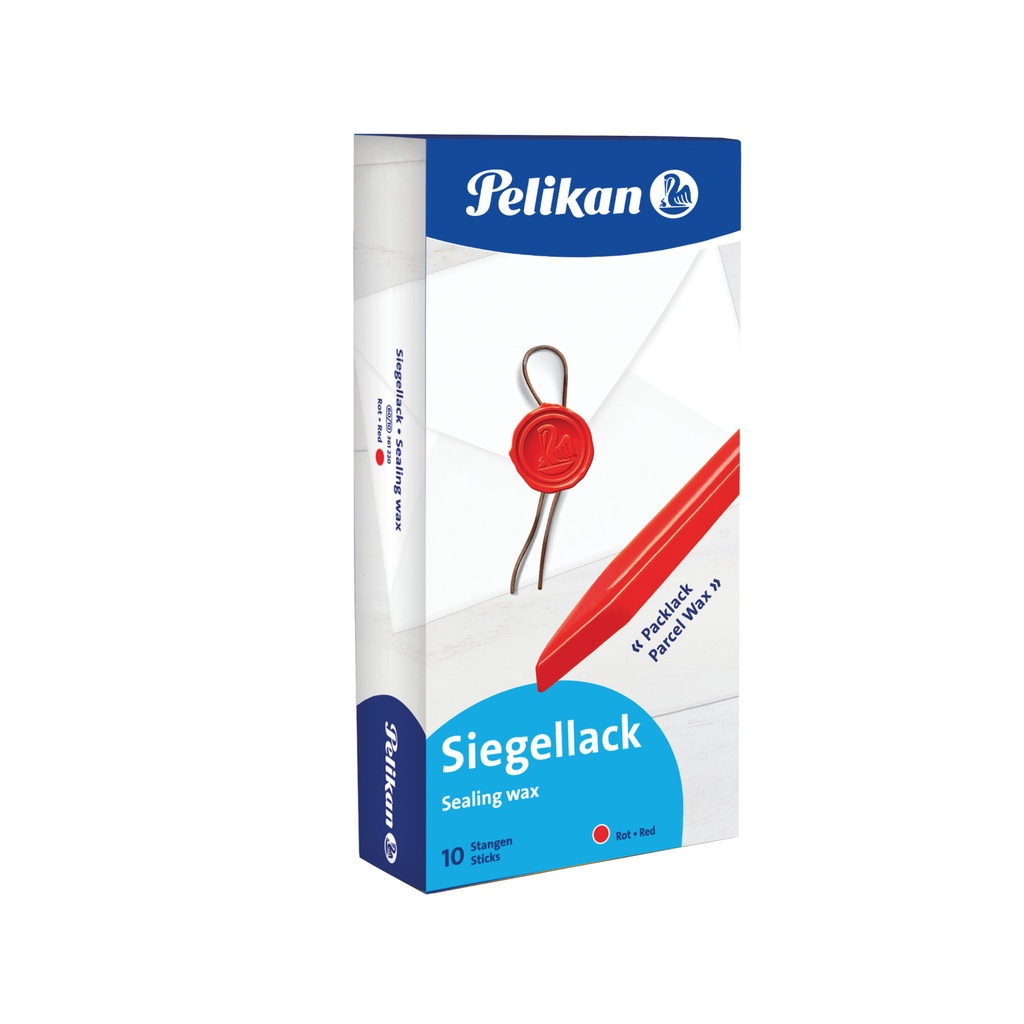 [361220] Zegellak Pelikan 60/10 rood