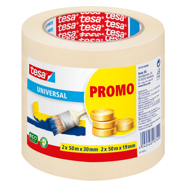 Afplaktape tesa Economy promopack