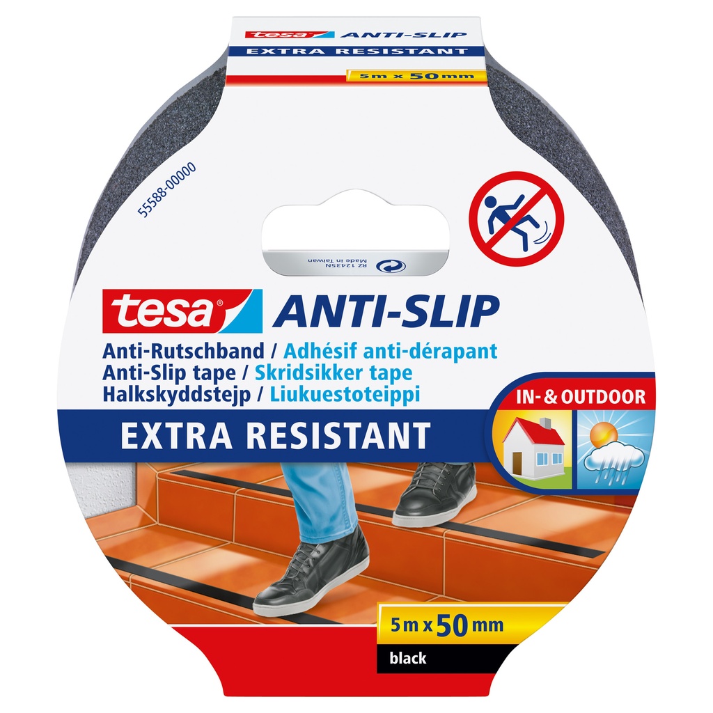 [55588-00000-11] Anti-slip tape tesa 5mx50mm zwart