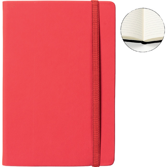 [011456] Notitieboek Quantore A5 lijn 192blz 80gr rood