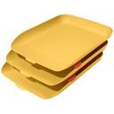 Brievenbak Leitz Cosy set van 3 A4 geel